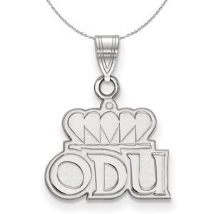 Sterling Silver Old Dominion U. Small Pendant Necklace - 16 Inch